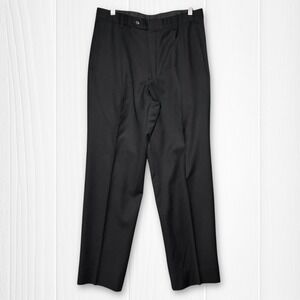 Brooks Brothers 1818 Regent Pinstripe‎ Dress Pants Pleated Men's 33x31 Black